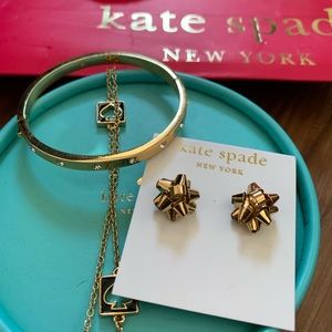 Kate Spade jewelry (necklace, bangle and earrings)